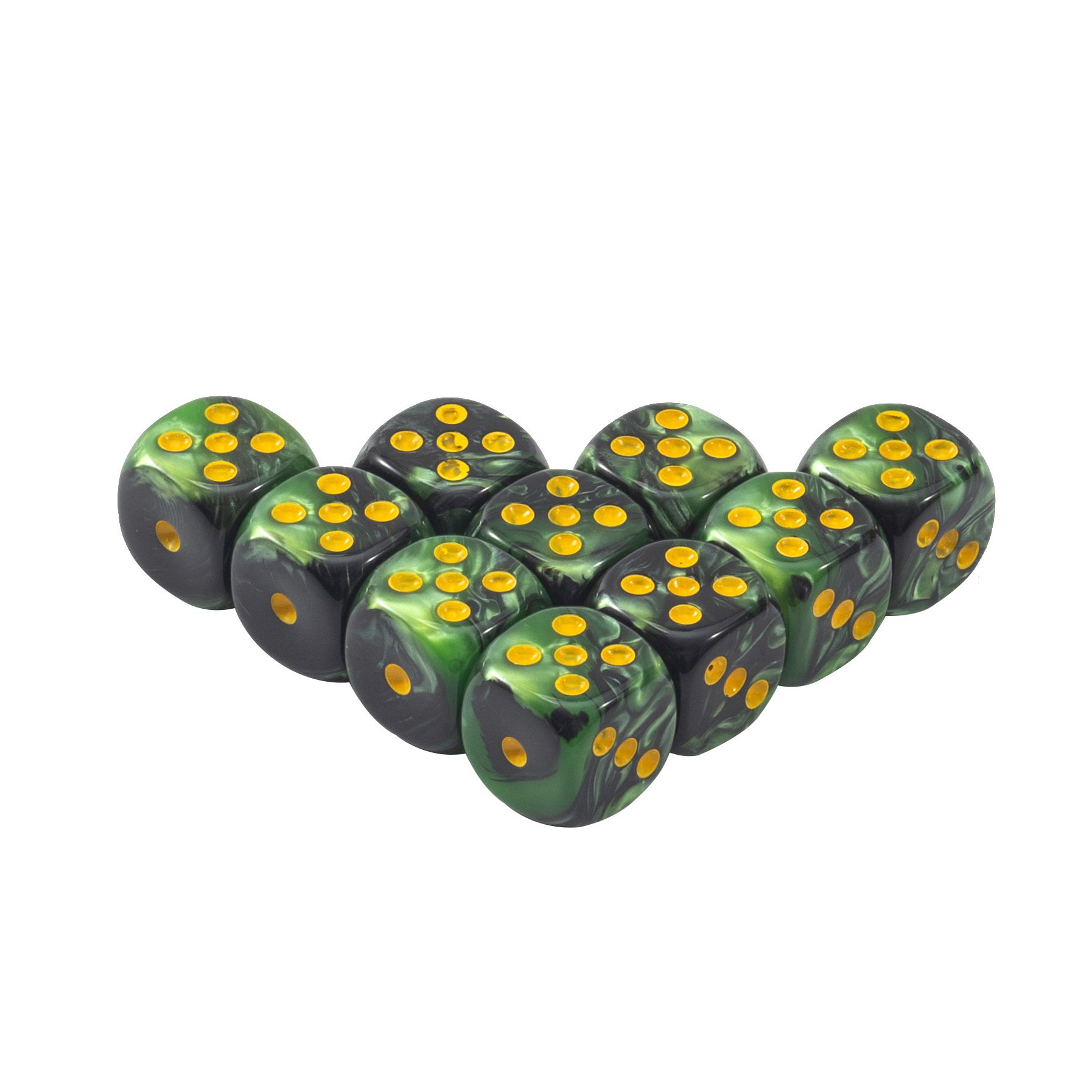 Two-color point acrylic dice 12mm game dice rounded corners mixed color dice wholesale board game accessories