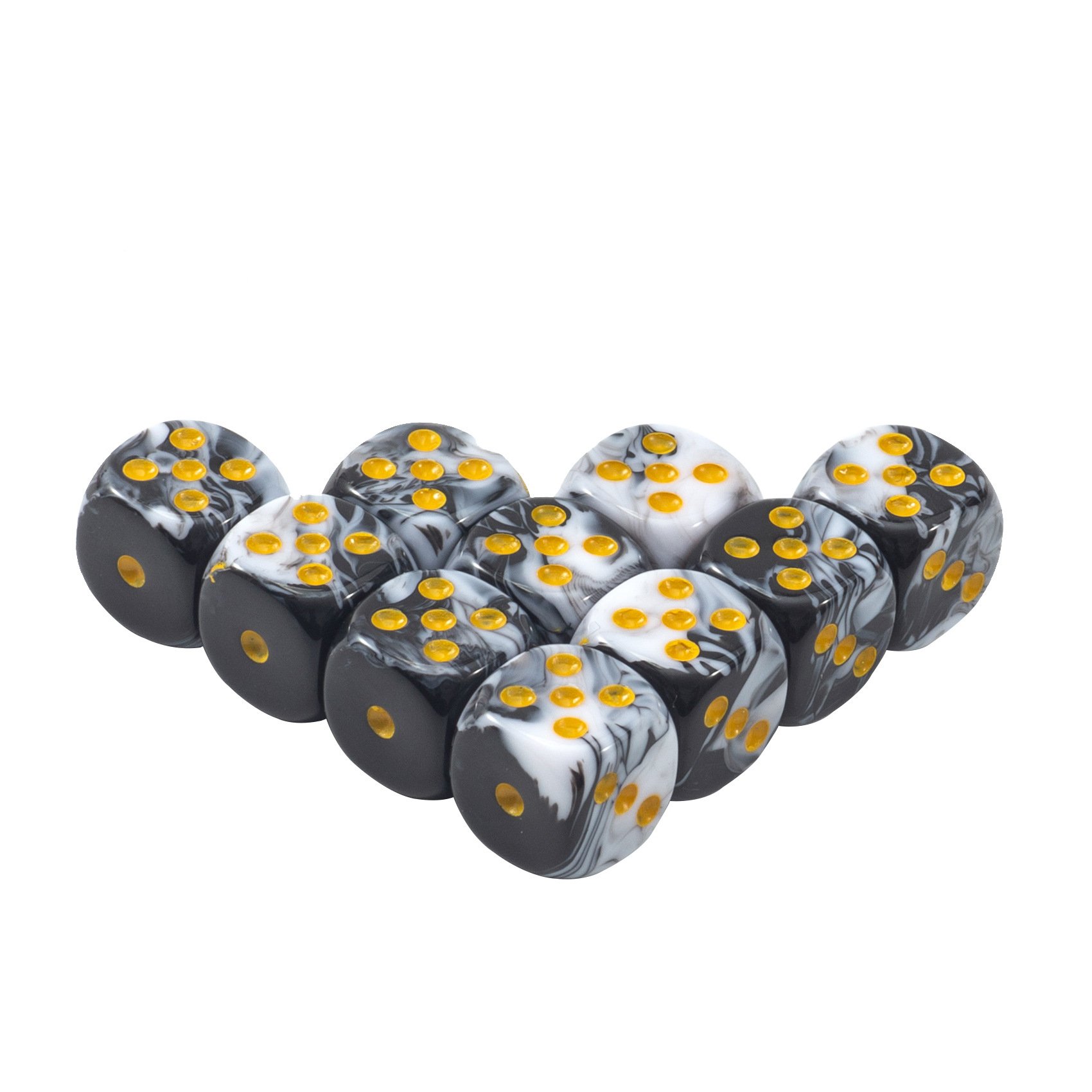 Two-color point acrylic dice 12mm game dice rounded corners mixed color dice wholesale board game accessories