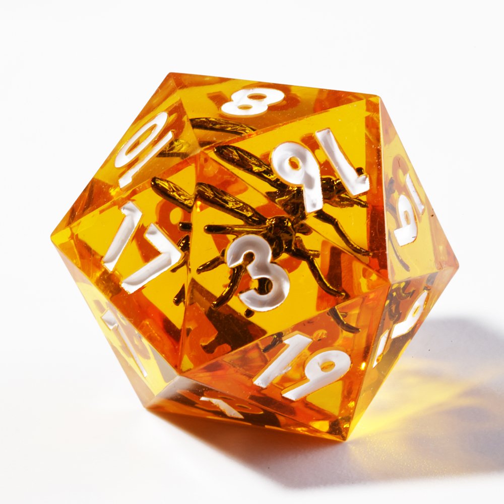 MINI PLANET Handmade DND Dice Set Mosquito Polyhedral Dice TRPG Dungeons&Dragons Game Wholesale Custom Resin DND Dice Sets