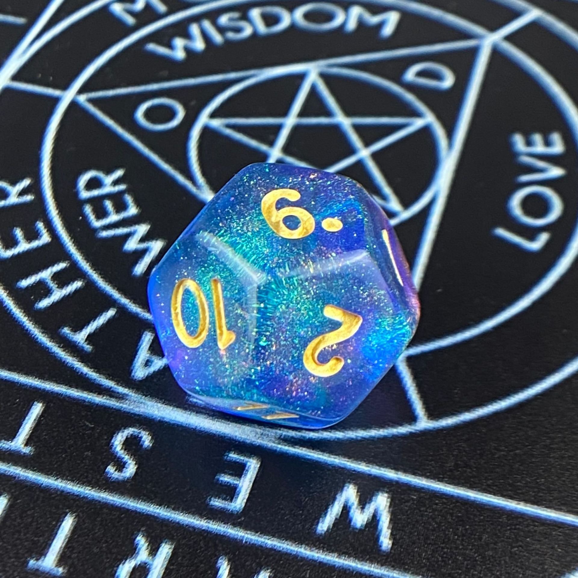 DND rpg Dungeons and Dragons acrylic custom polyhedral 20 sides double multi colors plastic dice sets