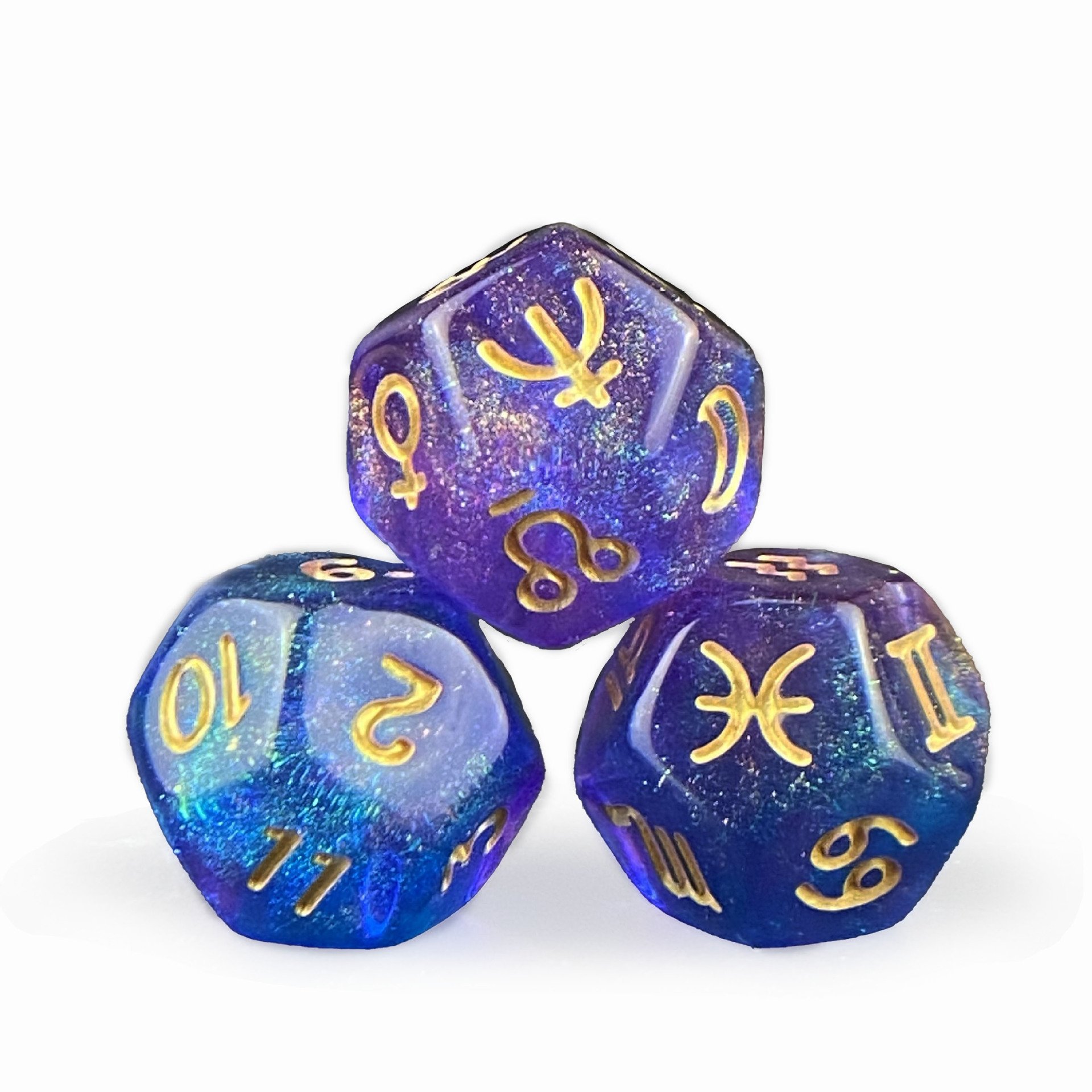 DND rpg Dungeons and Dragons acrylic custom polyhedral 20 sides double multi colors plastic dice sets