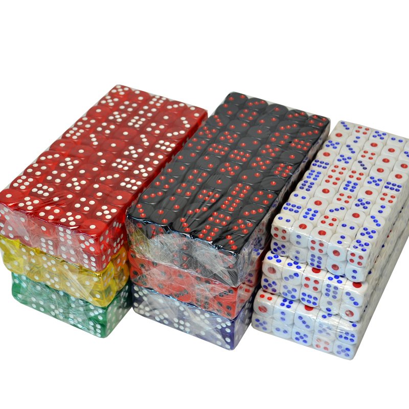 16mm Acrylic Professional Bulk Wholesale Transparent Casino Poker Dice Set