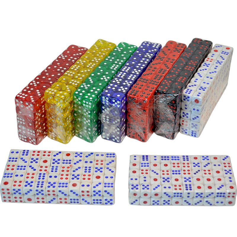 16mm Acrylic Professional Bulk Wholesale Transparent Casino Poker Dice Set