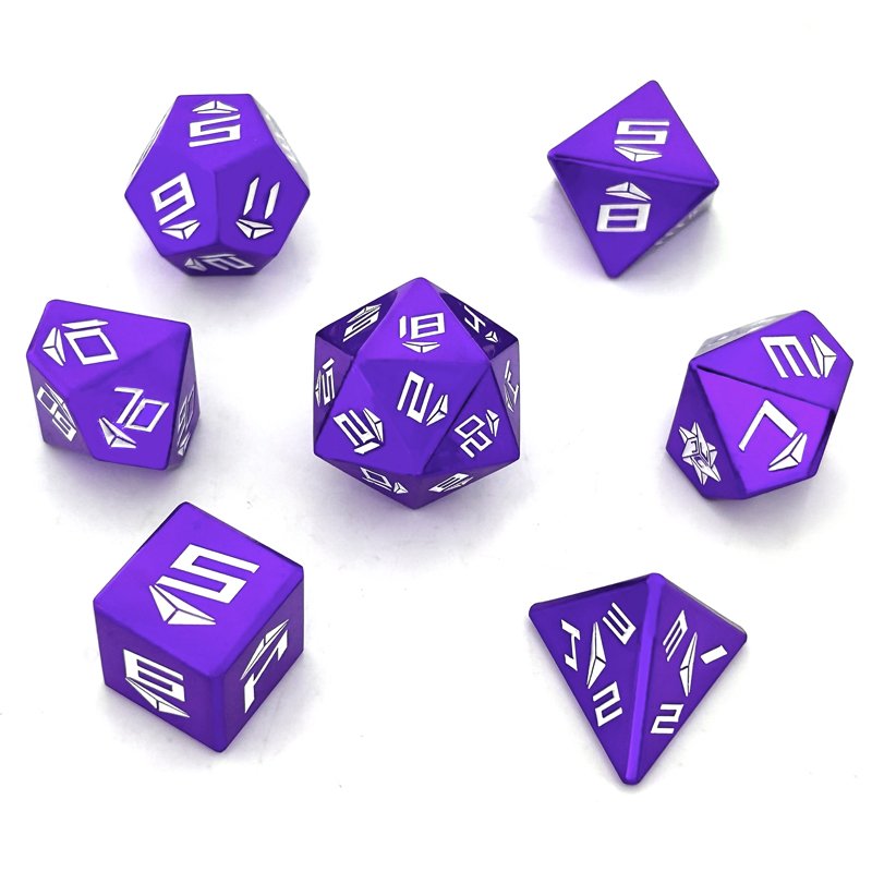 Custom Metal Polyhedron Set Dice D20 Game Wholesale Casino Dice Dnd Dungeons & Dragons Game Dice
