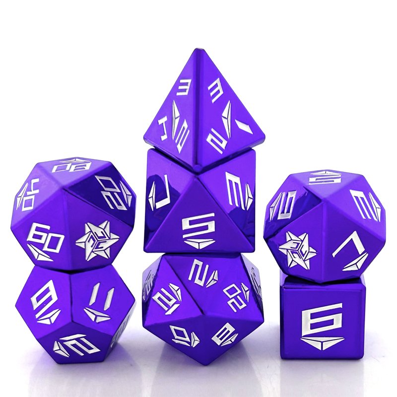 Custom Metal Polyhedron Set Dice D20 Game Wholesale Casino Dice Dnd Dungeons & Dragons Game Dice