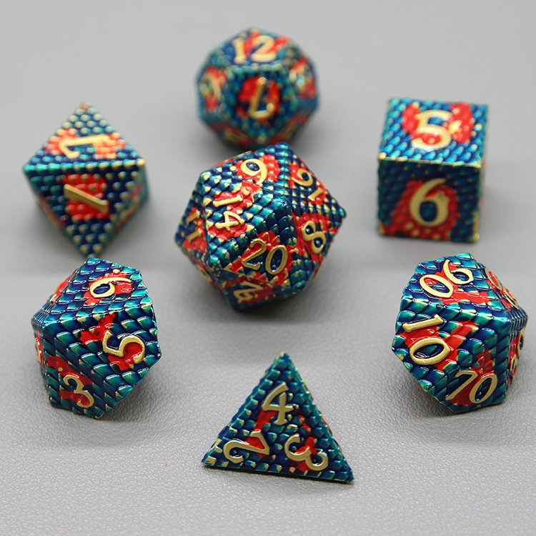 custom dragon dice bulk polyhedral dice set dnd game dragon scale dice
