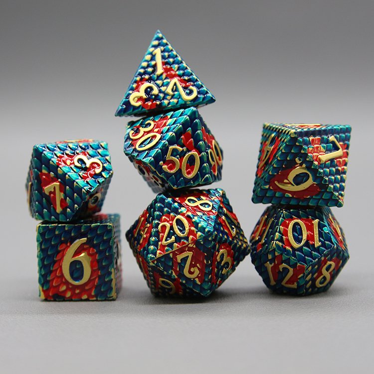 custom dragon dice bulk polyhedral dice set dnd game dragon scale dice