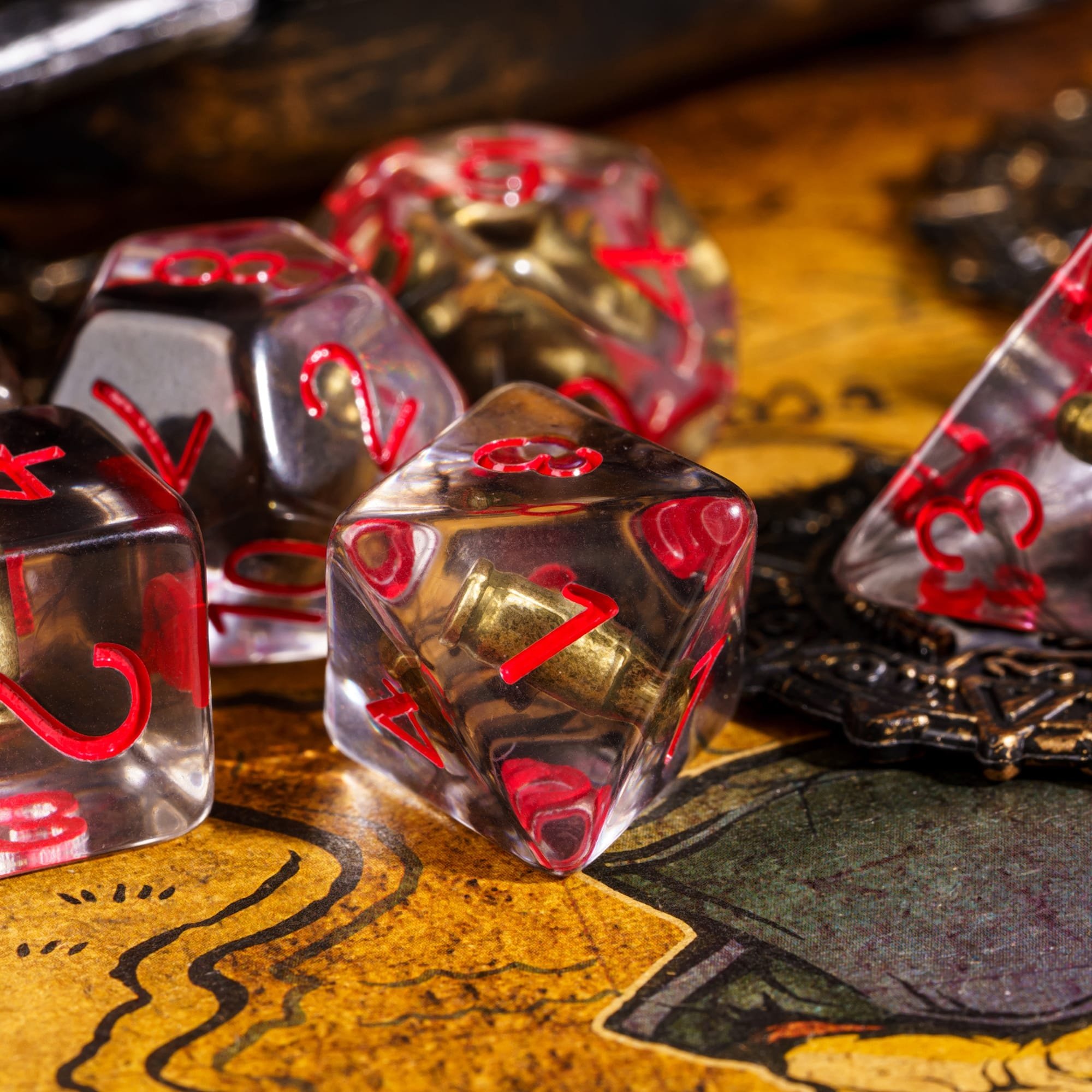 Udixi Bullets Dice Dungeons and Dragons board game DND resin dice