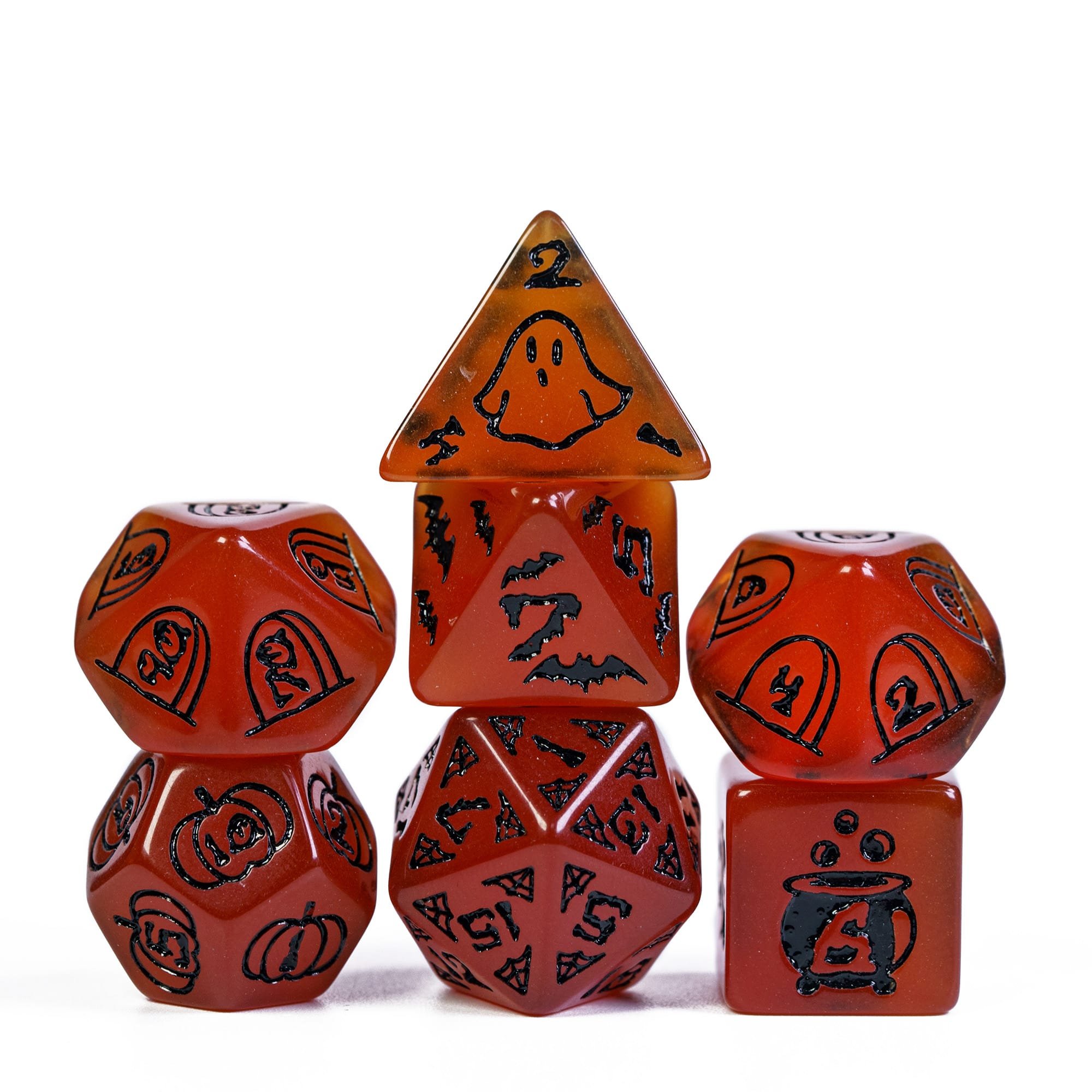 Udixi custom polyhedral Halloween Dungeons and Dragons dnd Dice role-playing game rpg board game resin Dice Set