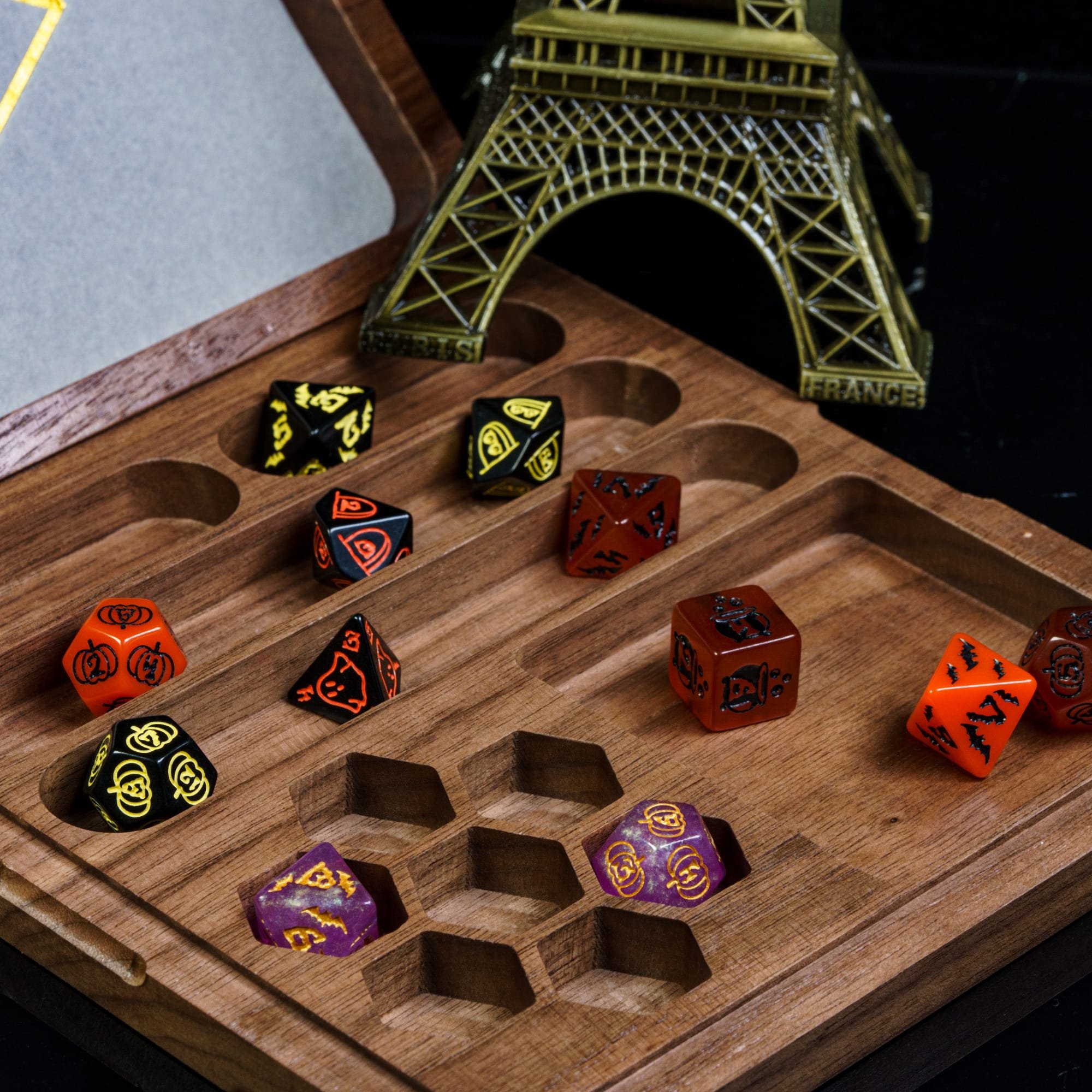 Udixi custom polyhedral Halloween Dungeons and Dragons dnd Dice role-playing game rpg board game resin Dice Set