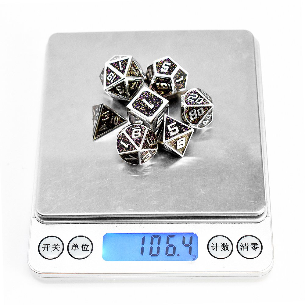 Hot Sale Customized rpg dnd Games Polyhedral metal Dice Set