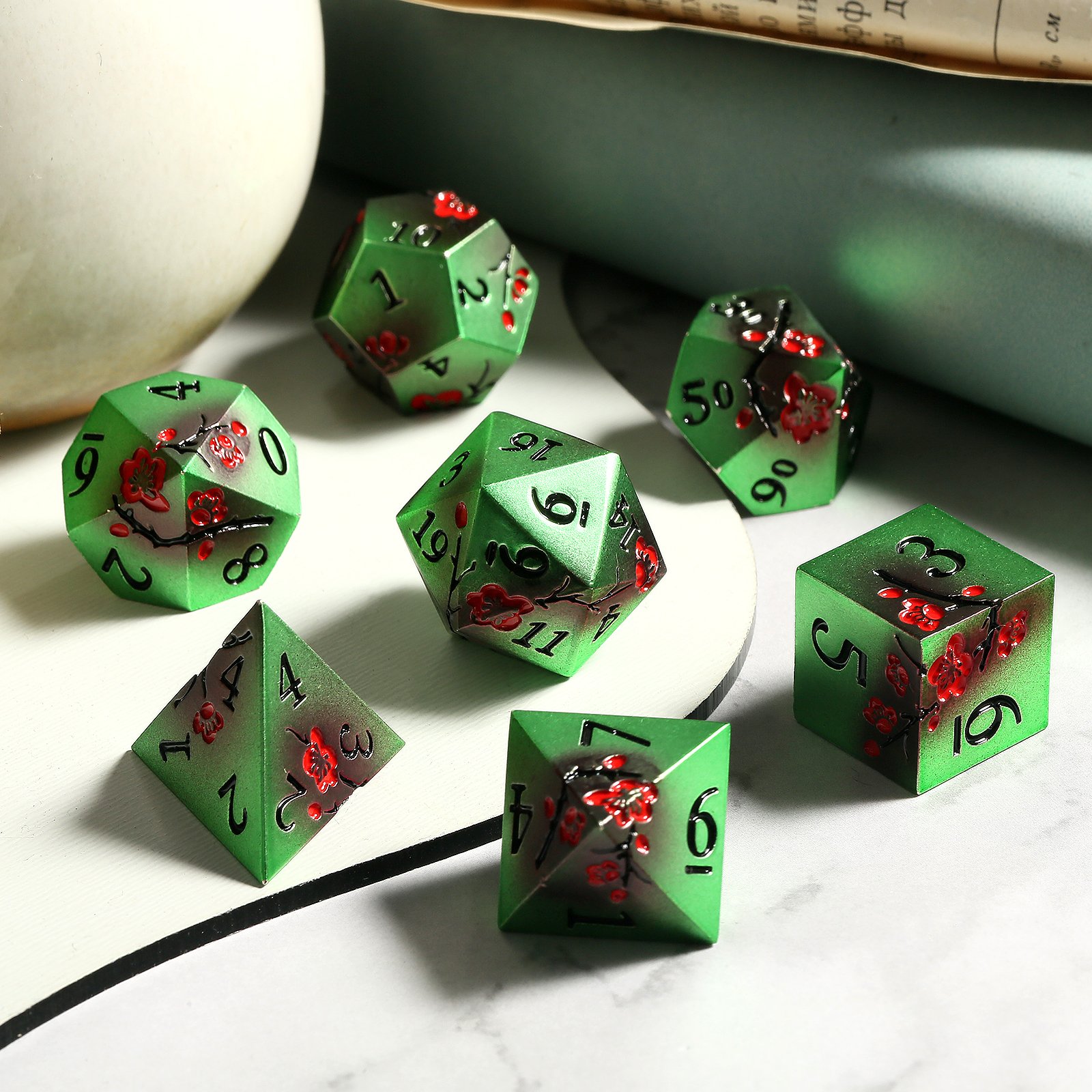 New Design Custom Metal Dice Gaming Dice Dnd Role Playing Dice Set D&D for Dungeons and Dragons Tabletop Game