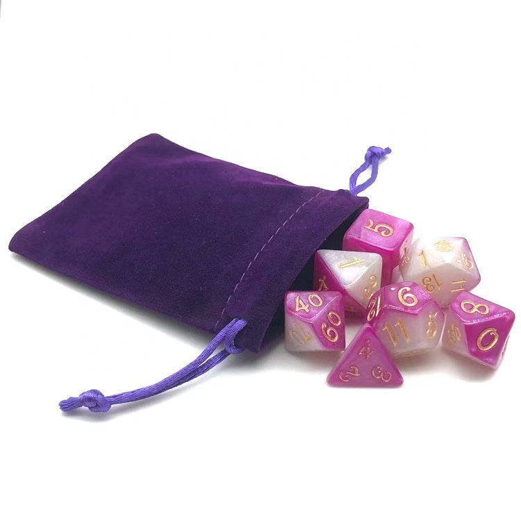 New Design Acrylic Two Tone Color Layer Polyhedral Dice for Online RPG Play