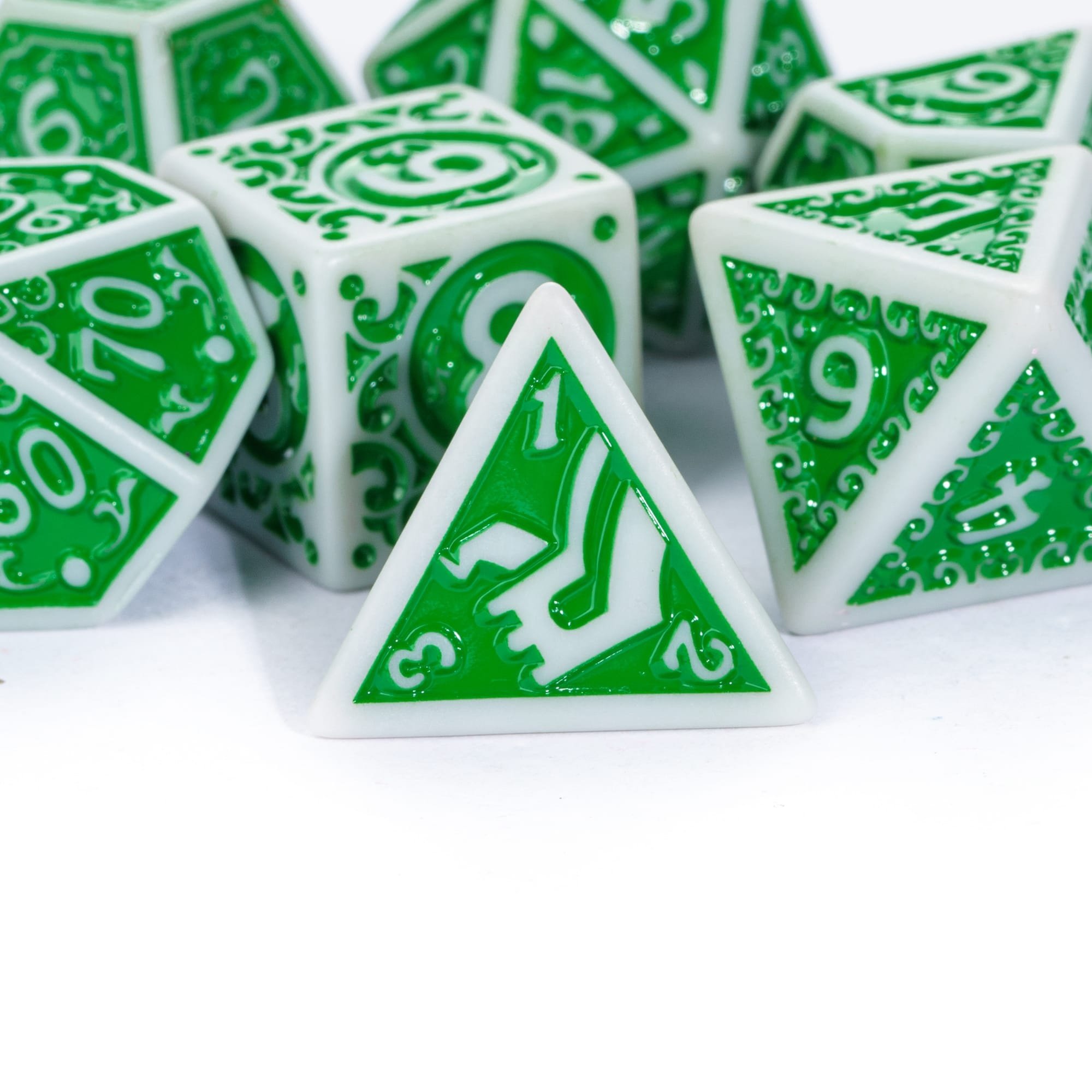 Udixi Polyhedral Dice Acrylic Pattern Plastic Dice Set for for dnd Dungeons and Dragon RPG board Games dice