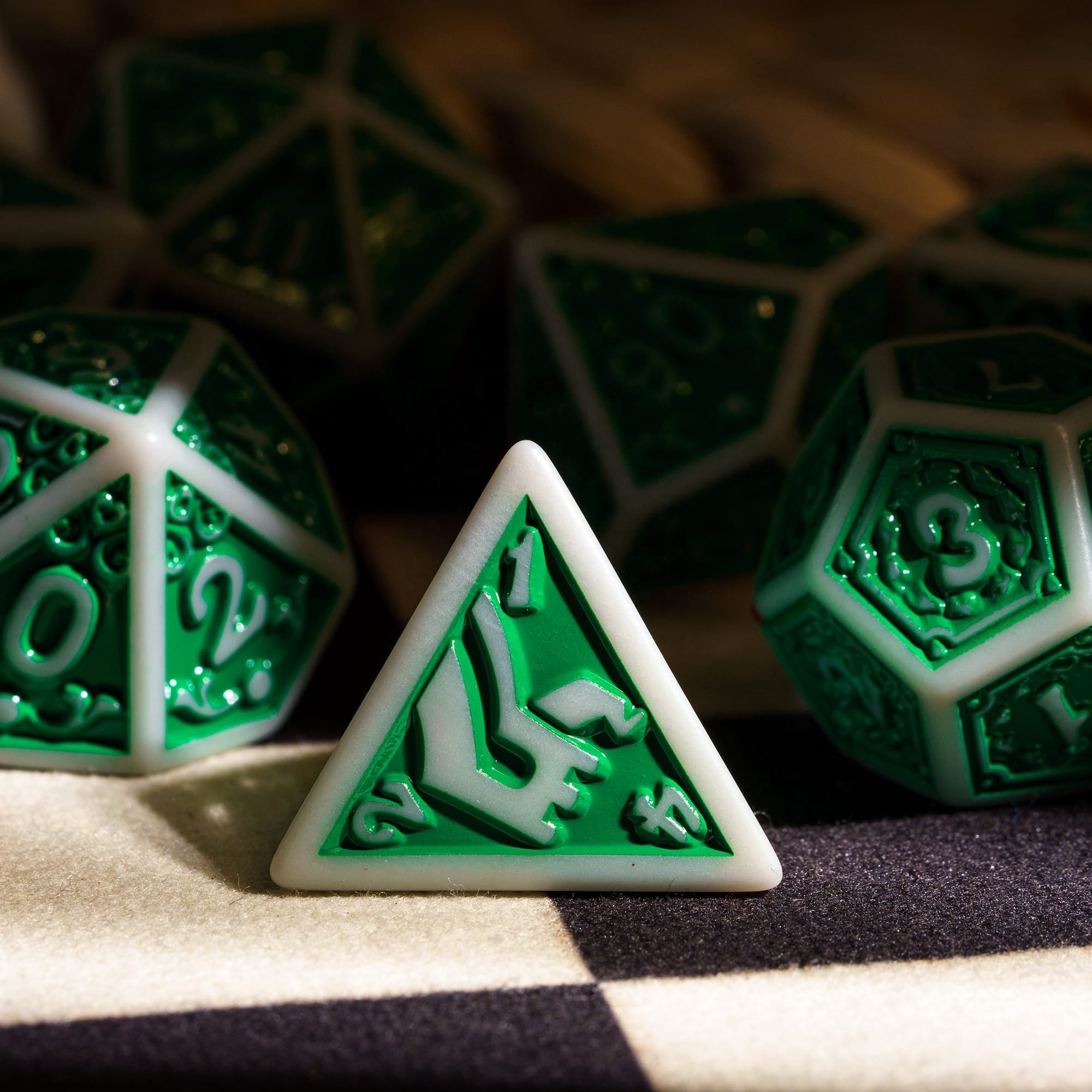 Udixi Polyhedral Dice Acrylic Pattern Plastic Dice Set for for dnd Dungeons and Dragon RPG board Games dice