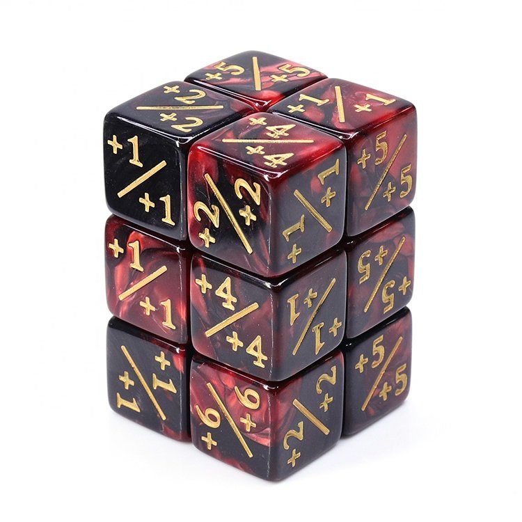 Custom Counter Dice Polyhedral Dice Acrylic Plastic Dice Set for for Dungeons and Dragon RPG Games