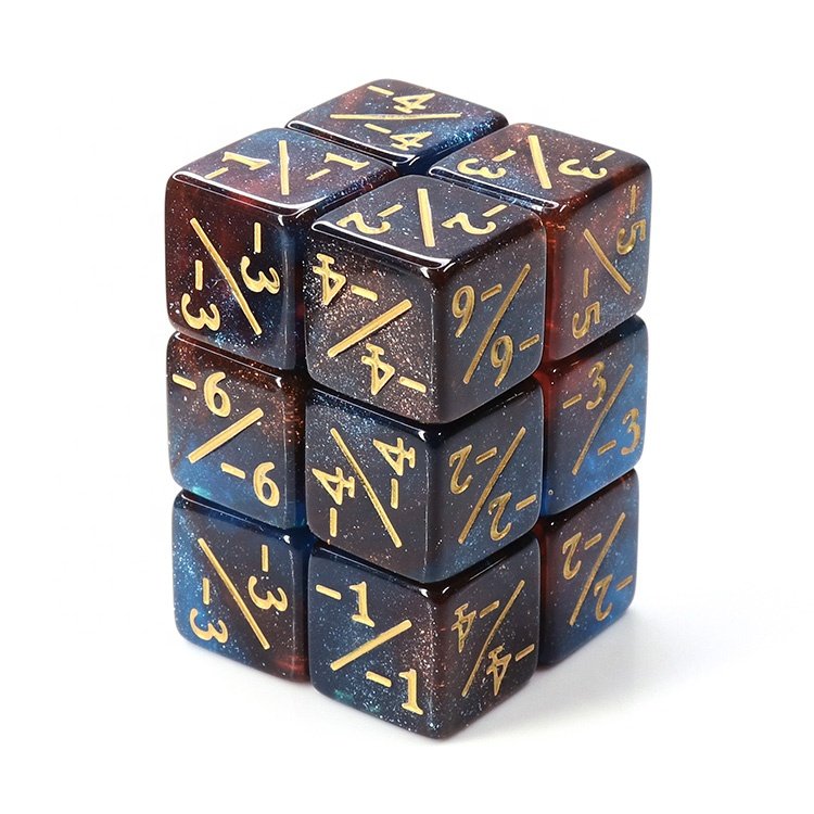 Custom Counter Dice Polyhedral Dice Acrylic Plastic Dice Set for for Dungeons and Dragon RPG Games