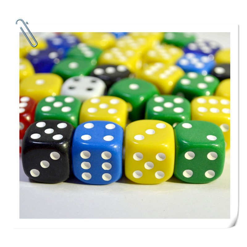 Factory 16MM 6 Sided Colorful Acrylic Casino Game Dice for Gambling and Dot Betting dnd dice set bulk