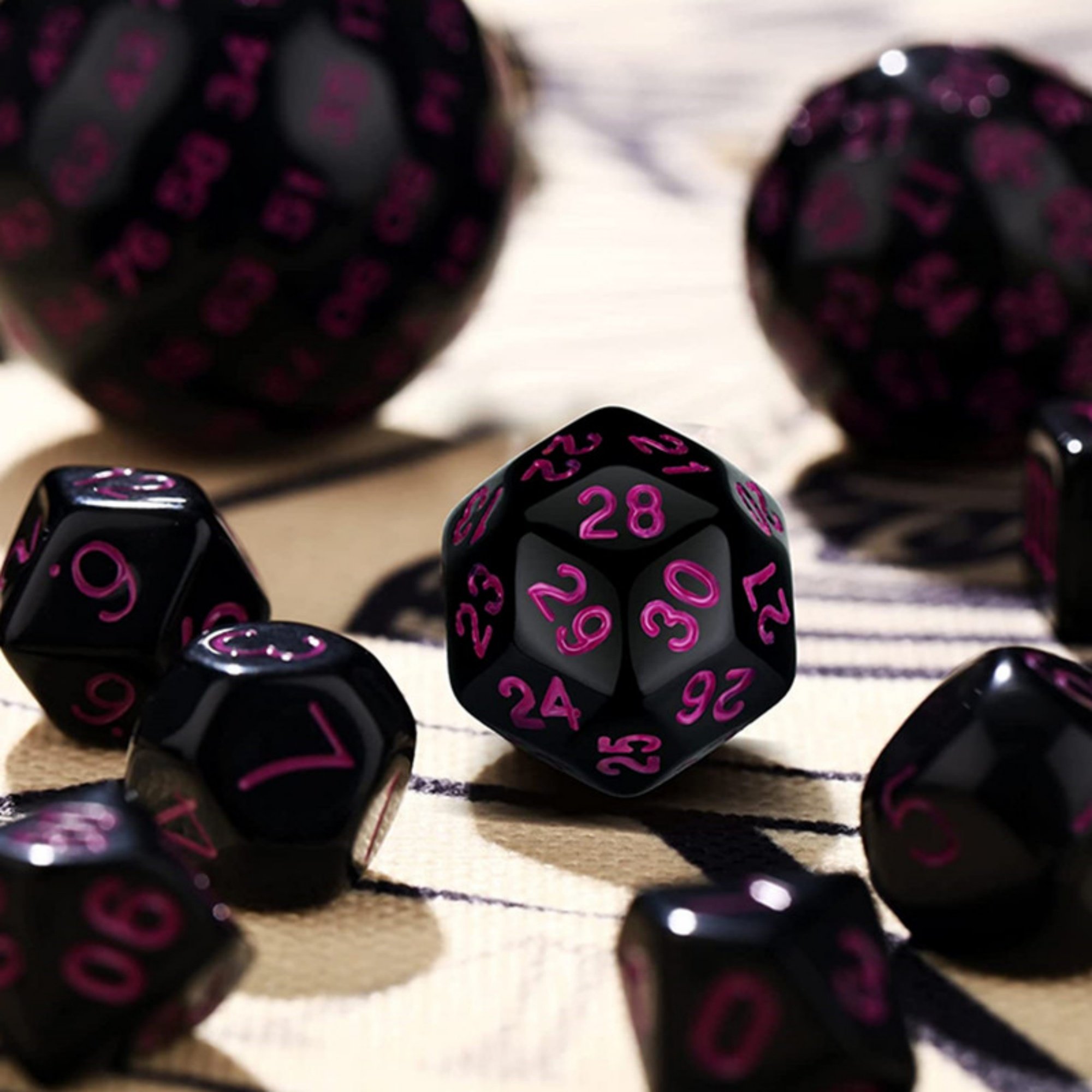 MINI PALENT Acrylic 15pcs DND Dice Set D3-D100 Polyhedral Dice TRPG Table Games Wholesale Acrylic 100 Sides Dice Set D&D Games
