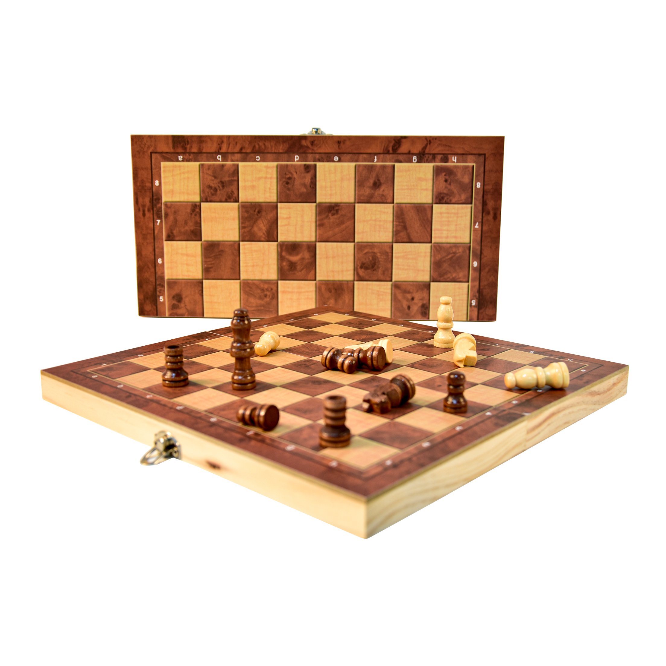 Luxury Chess Game Set with Chips Dices Dice Cups Travel Leather Professional Backgammon