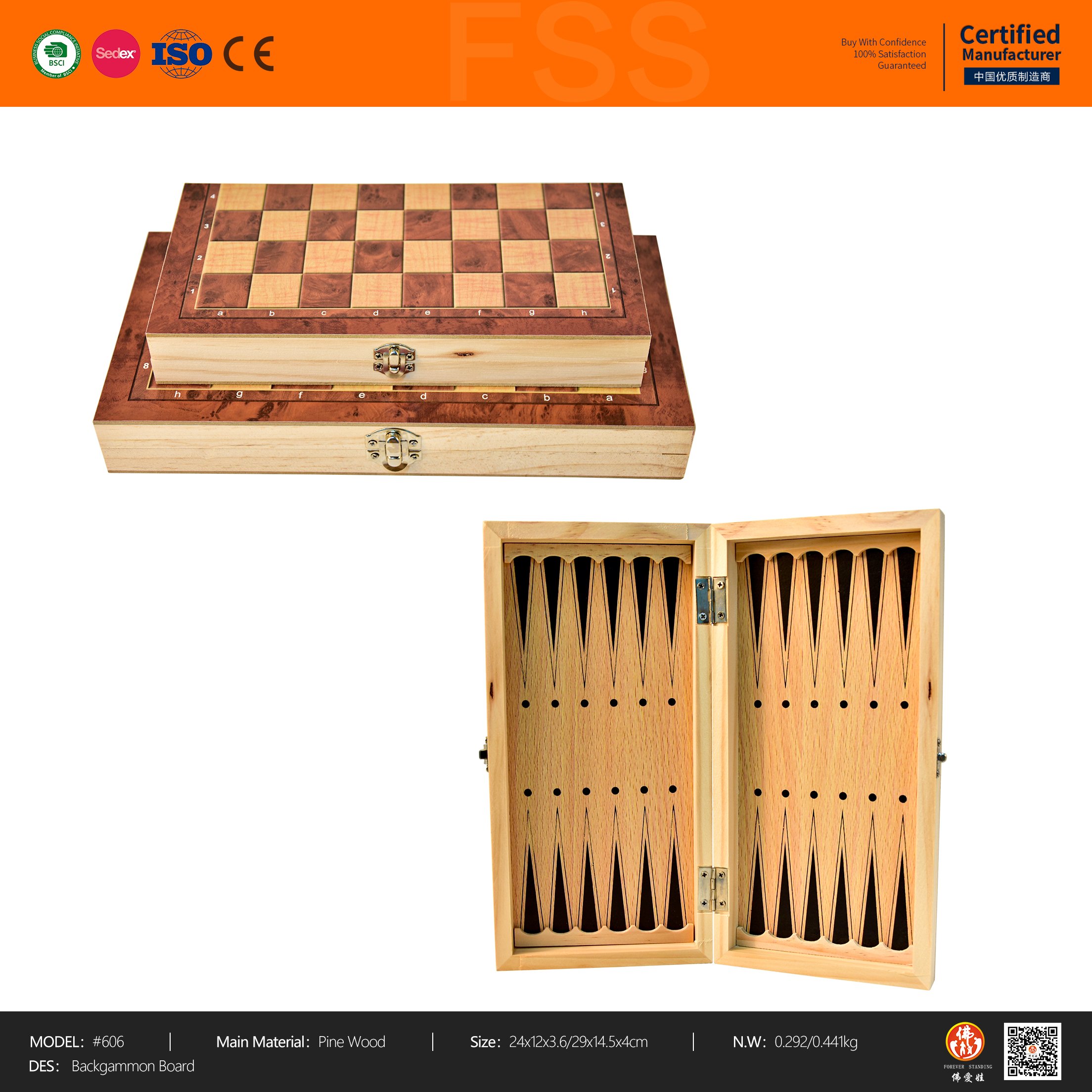 Luxury Chess Game Set with Chips Dices Dice Cups Travel Leather Professional Backgammon