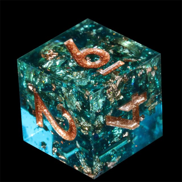 Mini Planet Dragon and Dungeon PolyhedronDice Resin Polyhedral DND 7pcs Set Sharp Edges Dice RPG board role-playing games Dice