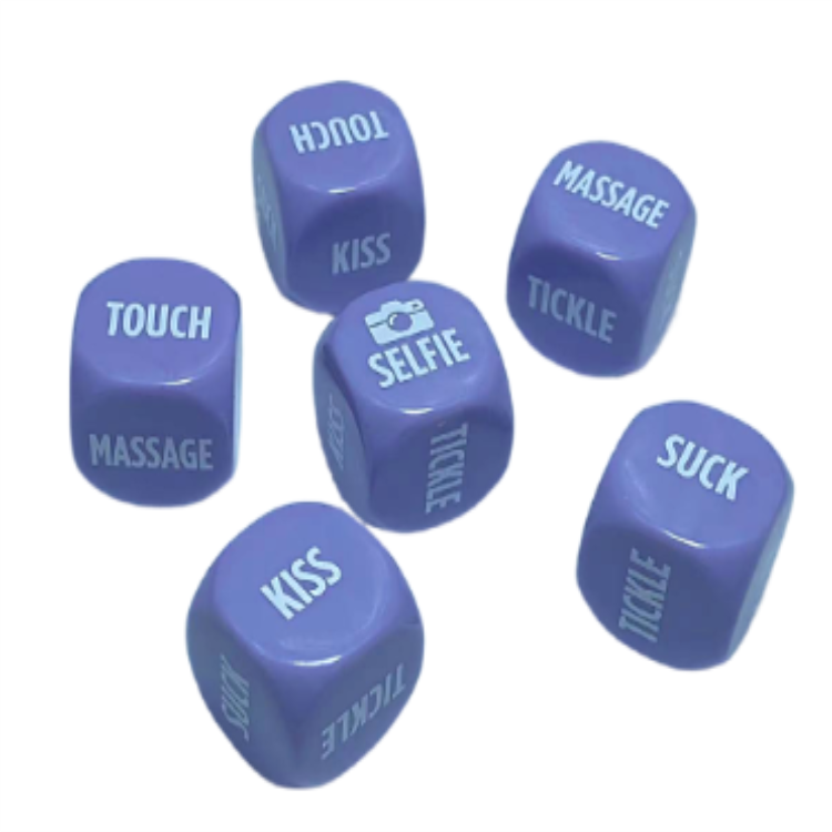 Wholesale 22mm Different Colors Acrylic Dice Custom Printing Logo Eco-Friendly Plastic Round Corner Dice For Game Set
