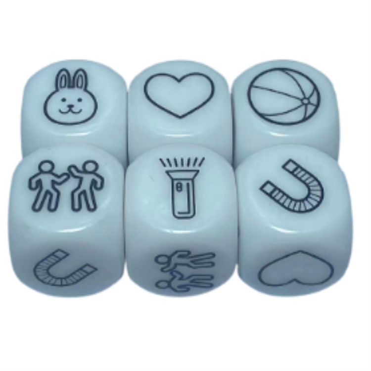 Wholesale 22mm Different Colors Acrylic Dice Custom Printing Logo Eco-Friendly Plastic Round Corner Dice For Game Set