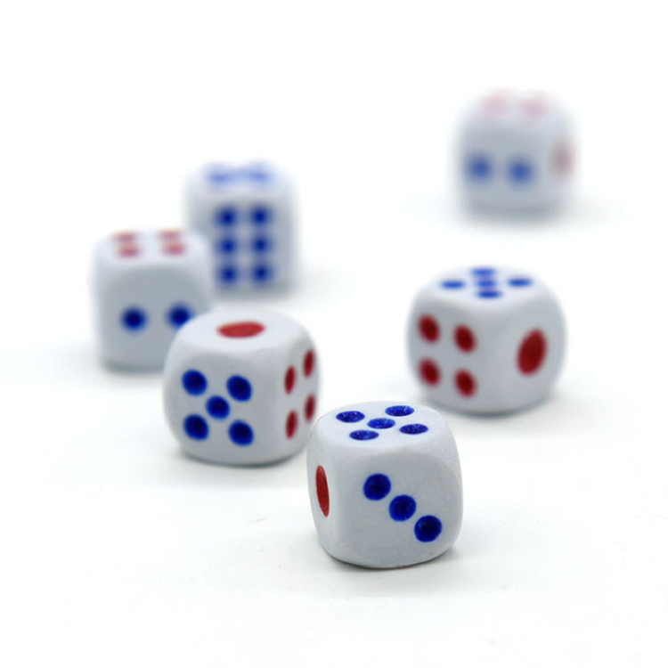12mm 14mm 16mm size plastic dice KTV bar family dice game backgammon dice