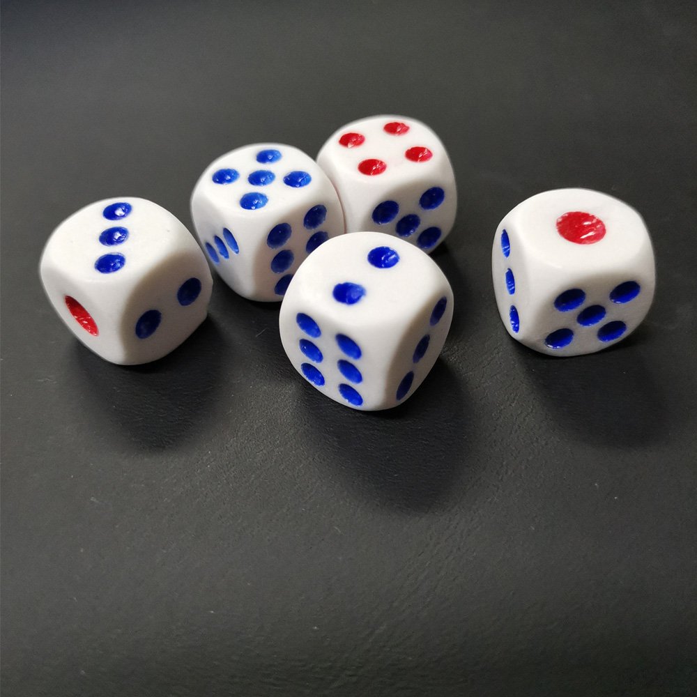 12mm 14mm 16mm size plastic dice KTV bar family dice game backgammon dice