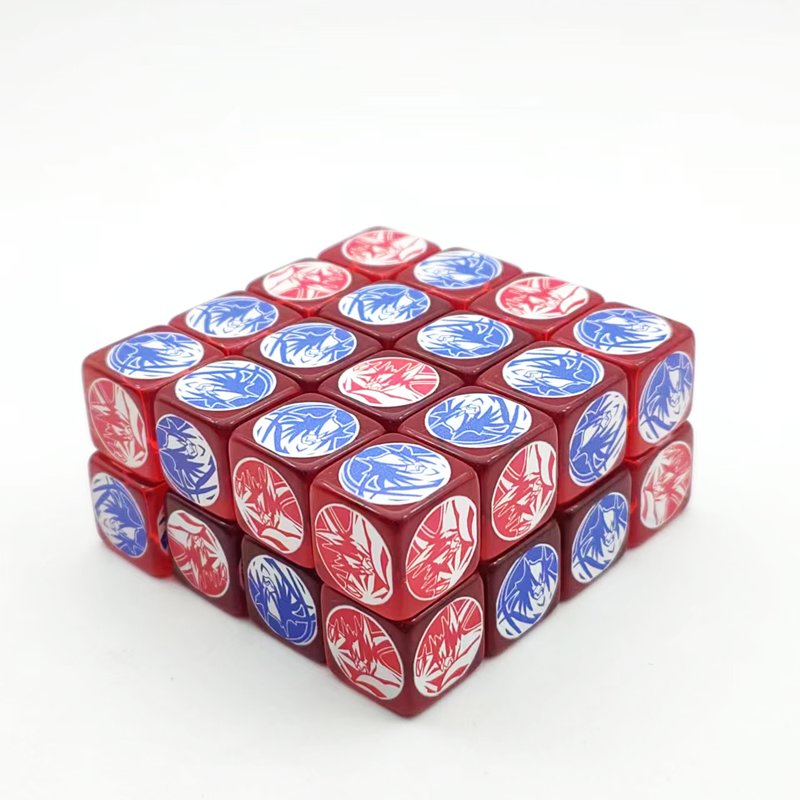 low moq round edge manufacturer custom plastic retail D6 polyhedral casinodice adult board game essential accessory dice set