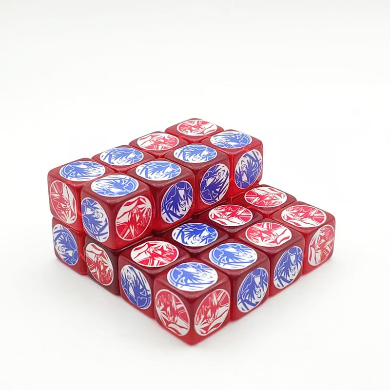 low moq round edge manufacturer custom plastic retail D6 polyhedral casinodice adult board game essential accessory dice set