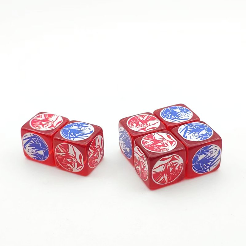 low moq round edge manufacturer custom plastic retail D6 polyhedral casinodice adult board game essential accessory dice set