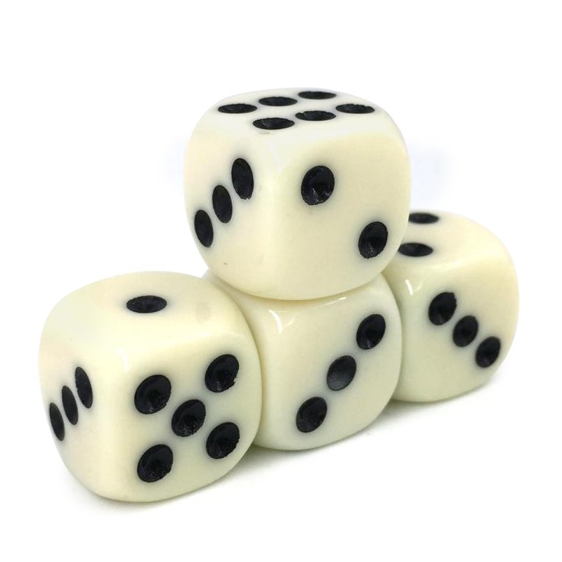 16mm Dice with Opaque Color Effect Resin Material Custom Logo for Game Board Dungeons and Dragons Entertainment