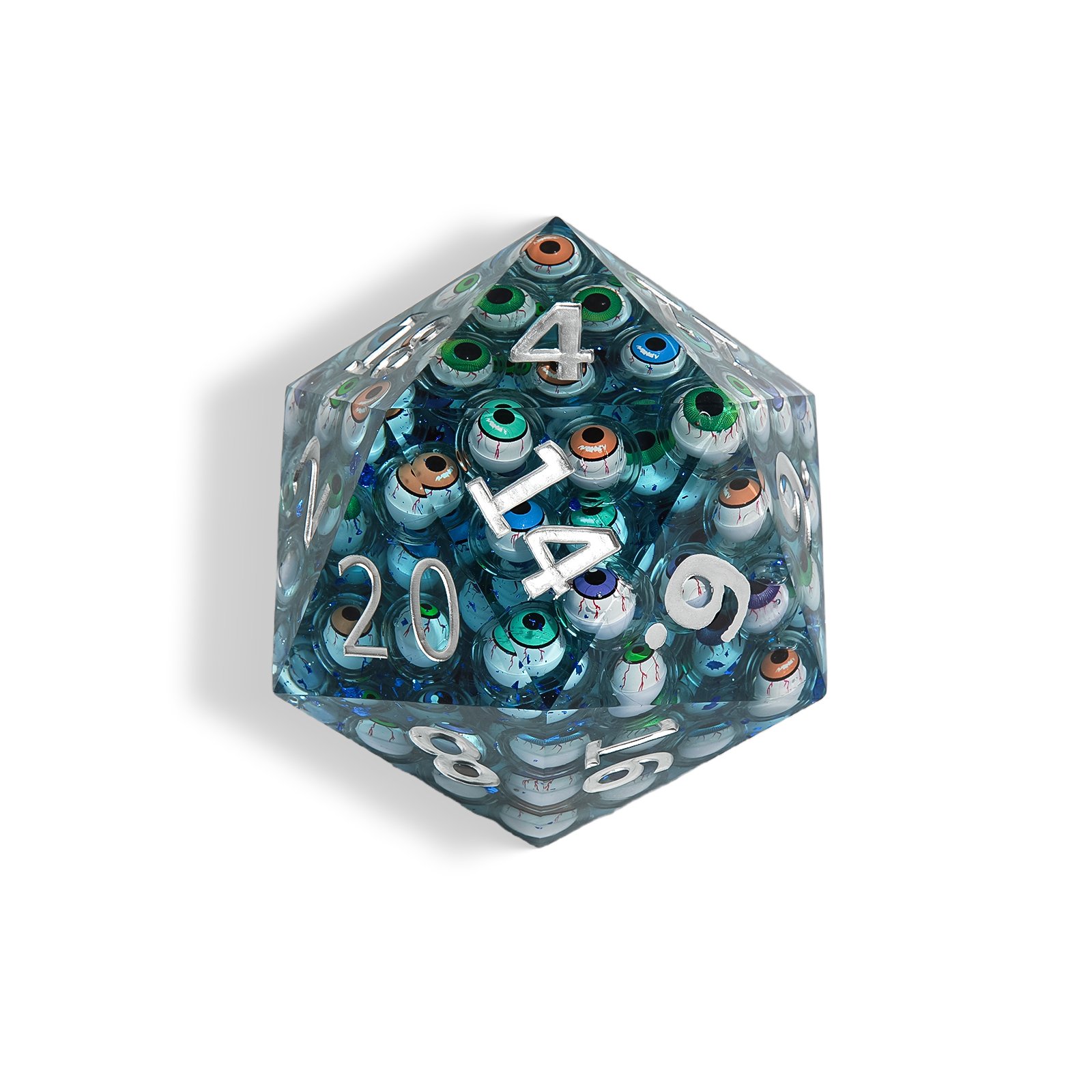 1Pcs Liquid Eye Dice Resin Polyhedral Dice For DND Role Games Playing D20