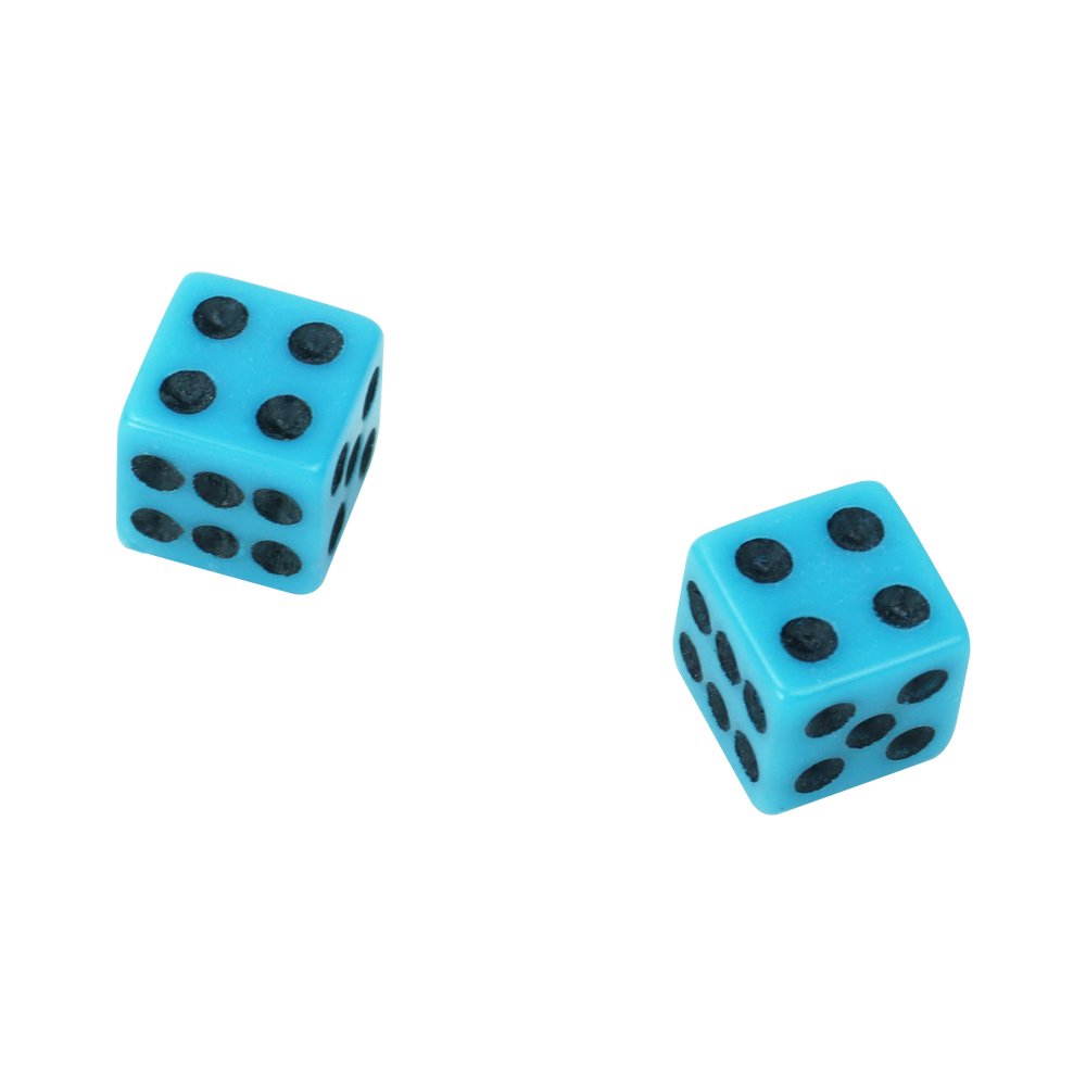 China Factory Custom Colorful Blue 10mm Acrylic Square Corner Dice Wholesale board game dice
