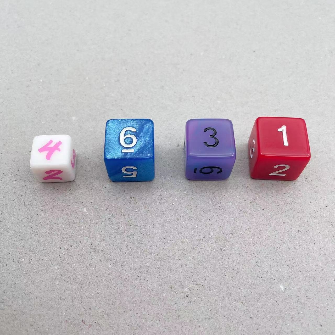 custom 6 sided plastic dice engraved printed custom dice for board game