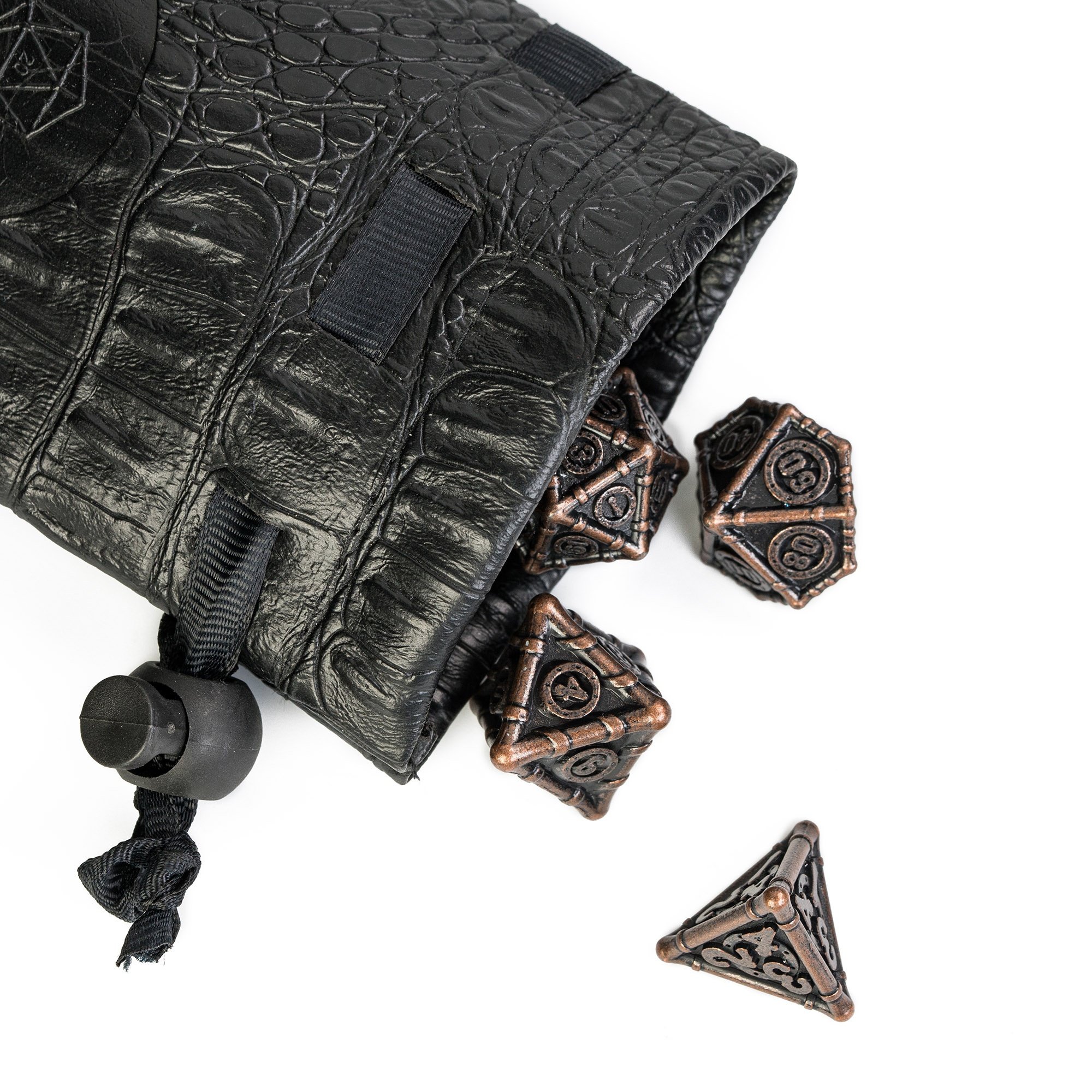 Udixi Polyhedral custom logo rpg dungeons and dragons metal dice game set New Design Barrel Plating