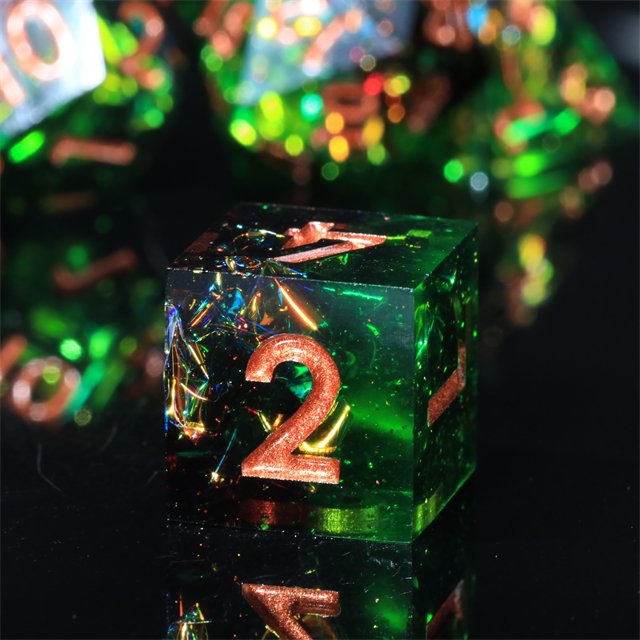 Mini Planet Wholesale dnd dice Dragon and Dungeon Resin Polyhedral dice Set Sharp Edges RPG board role-playing games Dice