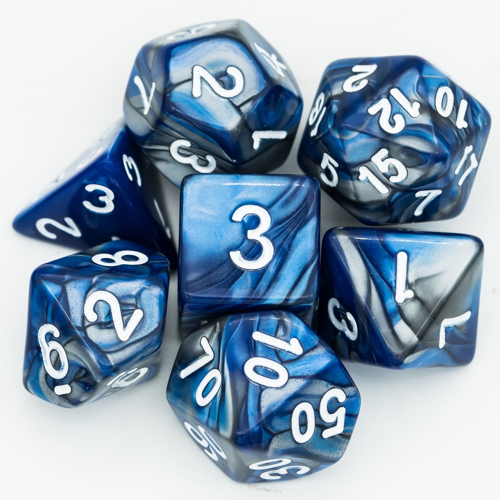 Udixi Polyhedral Plastic Acrylic RPG Wholesale Dungeons and Dragons Dice Set Color Mixed