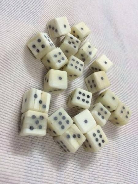 Demand Sports & Entertainment Bone Dice for Billiards Board Game Available for Sale from Indian Supply