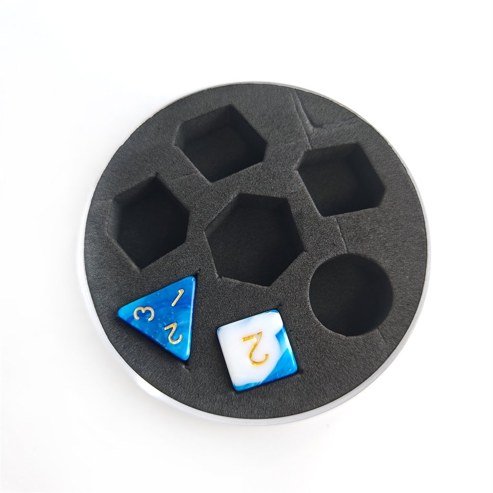 Factory Direct Sale Dice Transparent Packaging Display Box Custom Logo Plastic Circular Dice Storage Box
