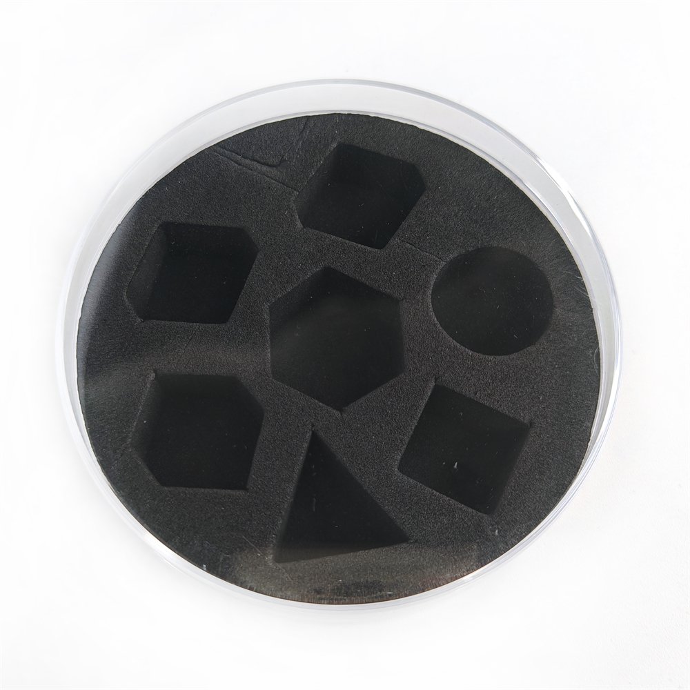 Factory Direct Sale Dice Transparent Packaging Display Box Custom Logo Plastic Circular Dice Storage Box