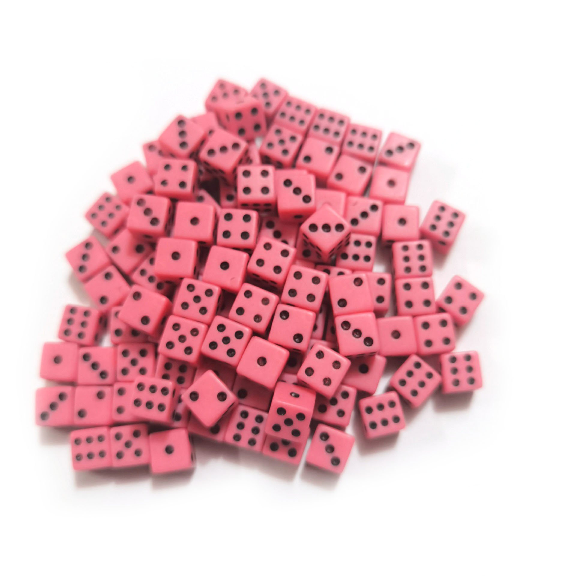 New Design 8mm Six Sided Plastic small Square colorful mini dice black and white