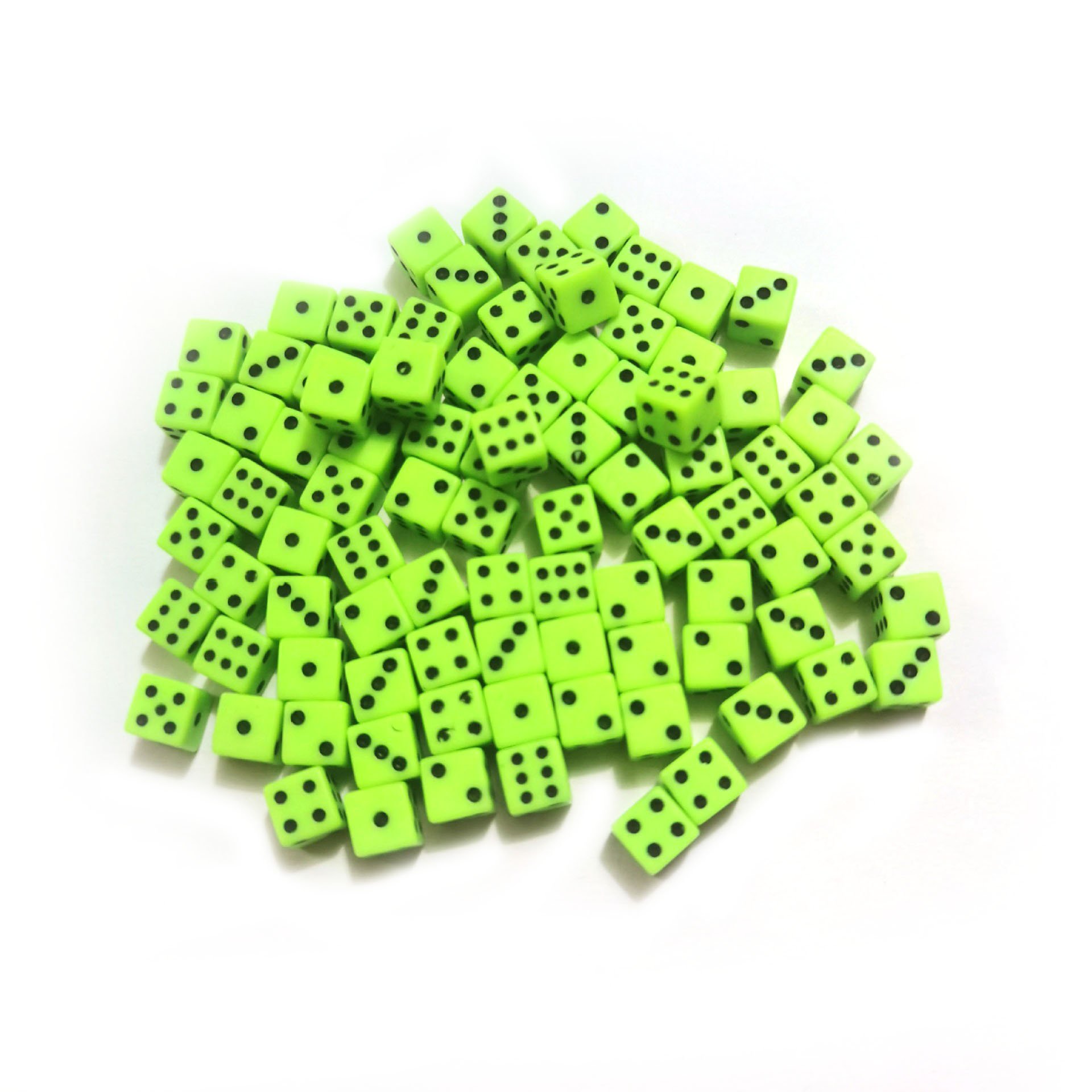 New Design 8mm Six Sided Plastic small Square colorful mini dice black and white