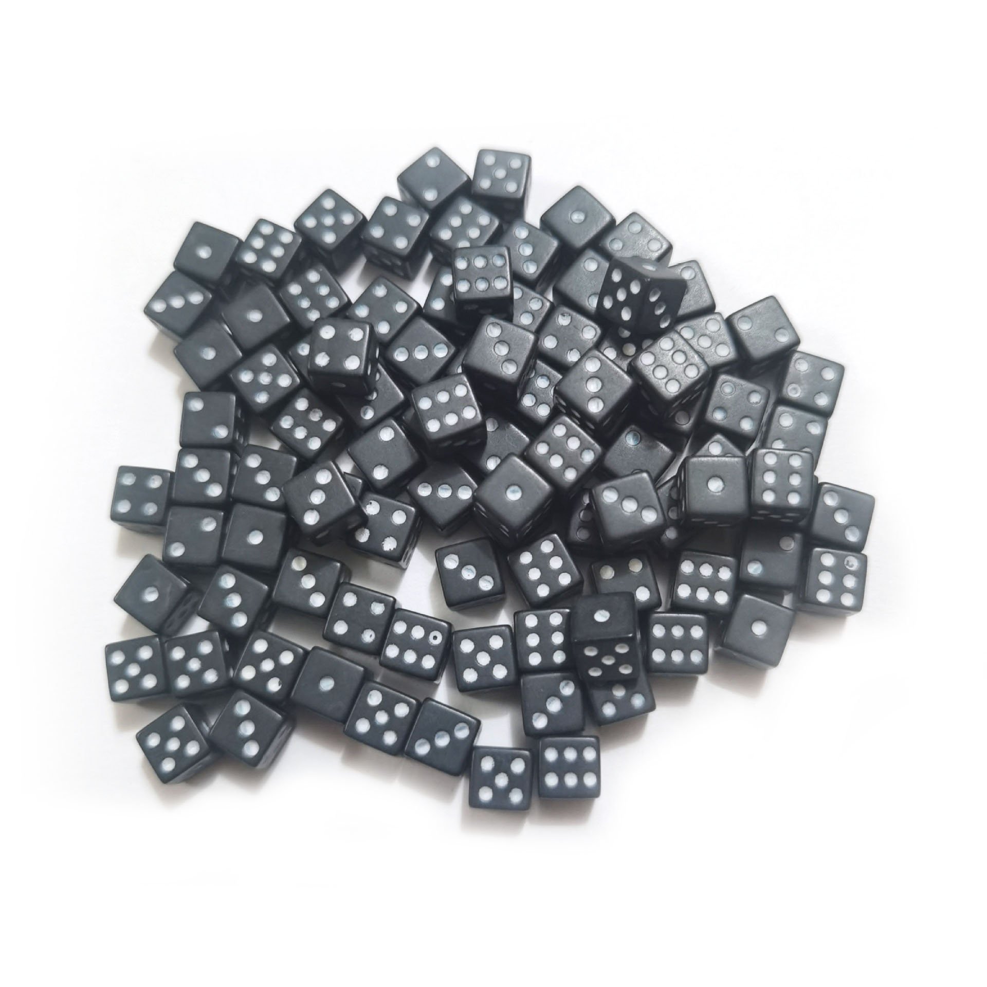 New Design 8mm Six Sided Plastic small Square colorful mini dice black and white