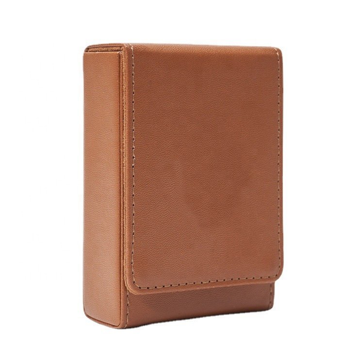 Customized Durable Single Deck Poker Boxes Leather Poker Card Deck With Box Paper Poker Cards