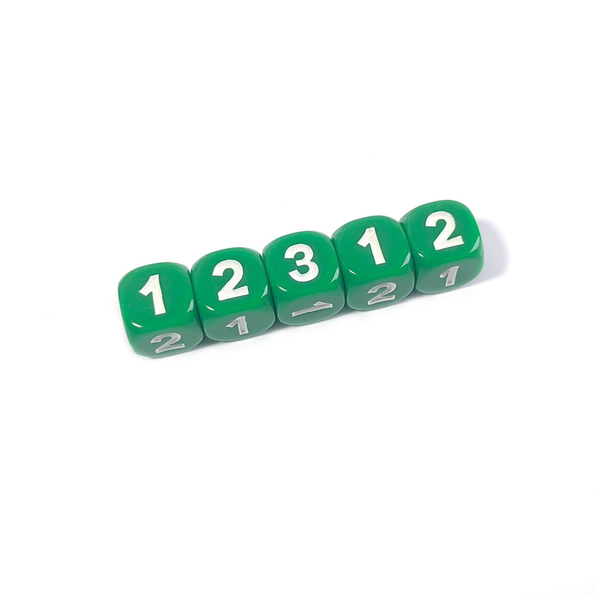 manufacturers Acrylic D6 14mm Rounded Corners colored digital 123 dice For Education Board Game Playing Game Set