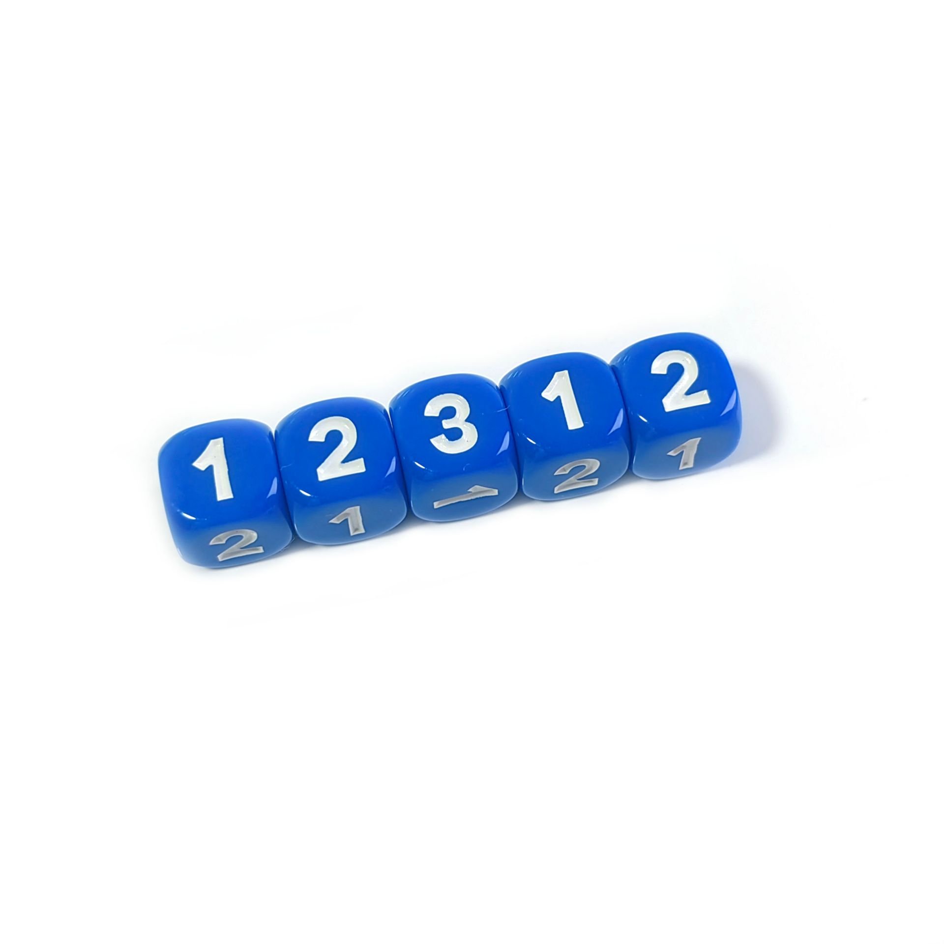 manufacturers Acrylic D6 14mm Rounded Corners colored digital 123 dice For Education Board Game Playing Game Set