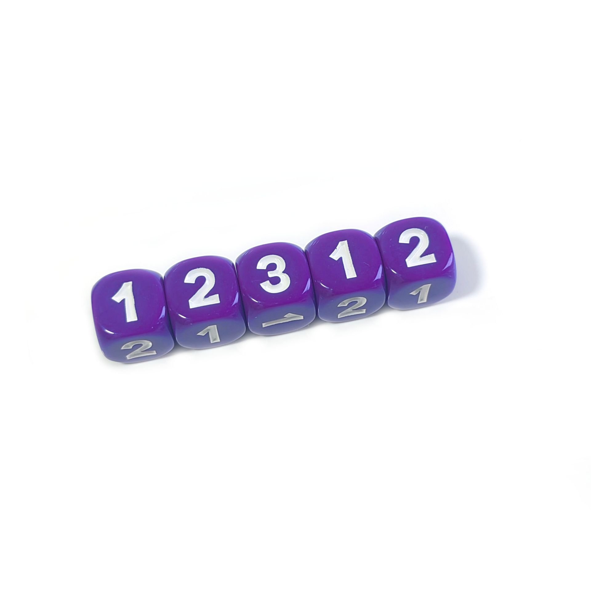 manufacturers Acrylic D6 14mm Rounded Corners colored digital 123 dice For Education Board Game Playing Game Set